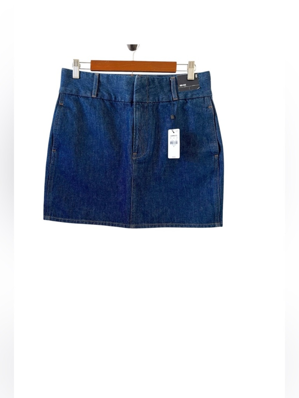 Express NEW Conscious Edit Denim Mini Skirt Size 8